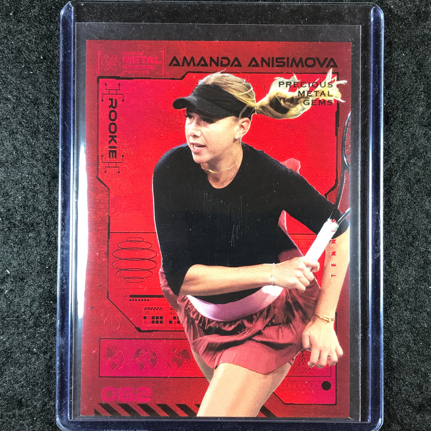 2023 Metal Universe Champions AMANDA ANISIMOVA Rookie Red Metal Gems 87/100 #82