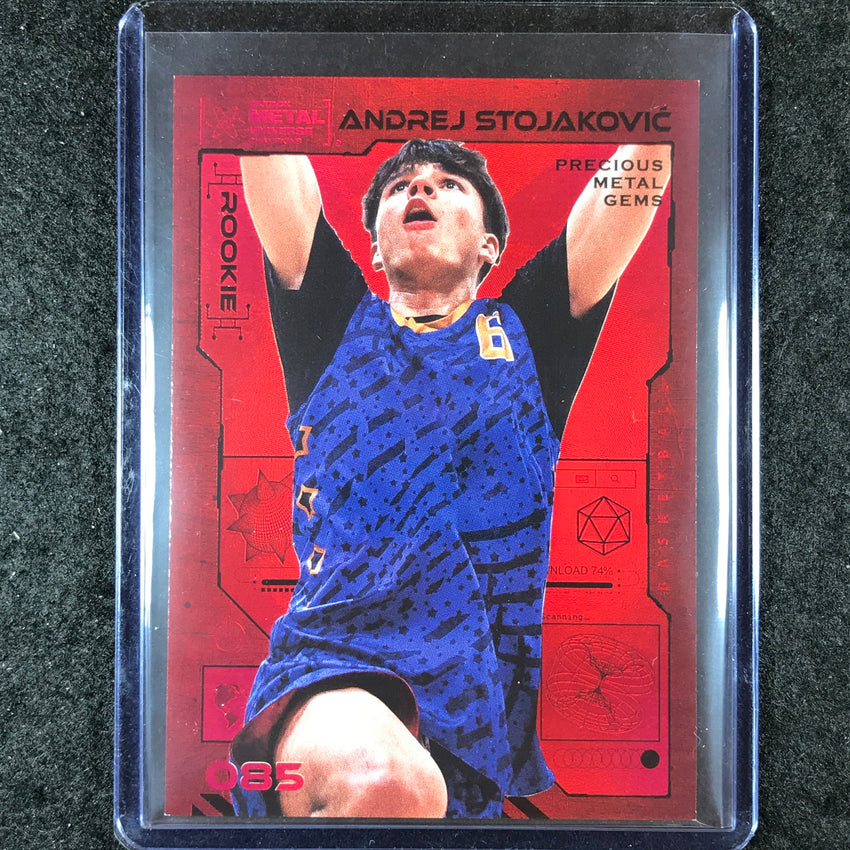 2023 Metal Universe Champions ANDREJ STOJAKOVIC Rookie Red Metal Gems 81/100 #85