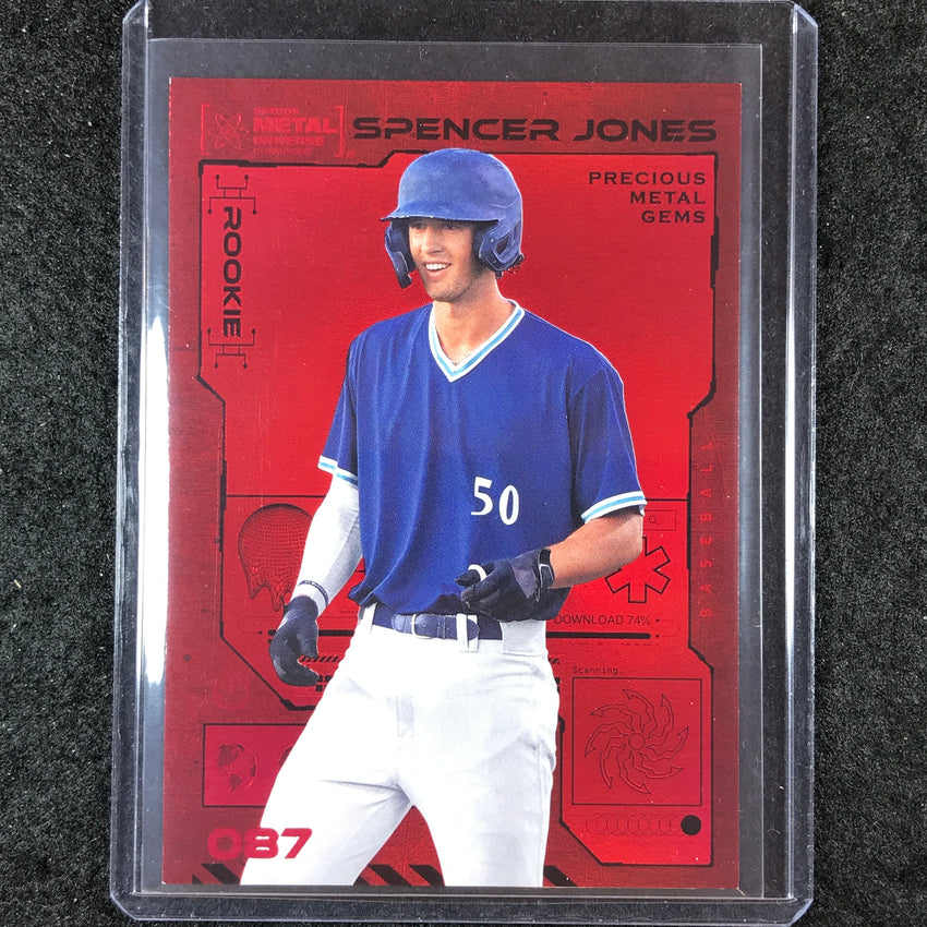 2023 Metal Universe Champions SPENCER JONES Rookie Red Precious Metal Gem 59/100