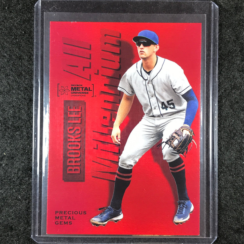 2023 Metal Universe Champions BROOKS LEE All-Millennium Red Metal Gems 34/100