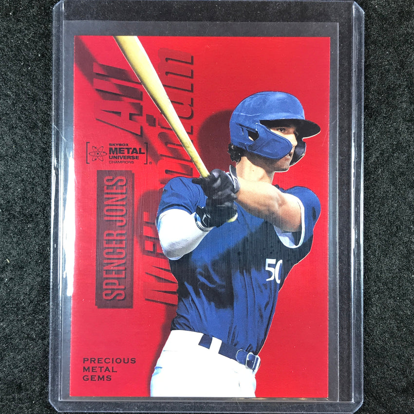 2023 Metal Universe Champions SPENCER JONES All-Millennium Red Metal Gems 86/100