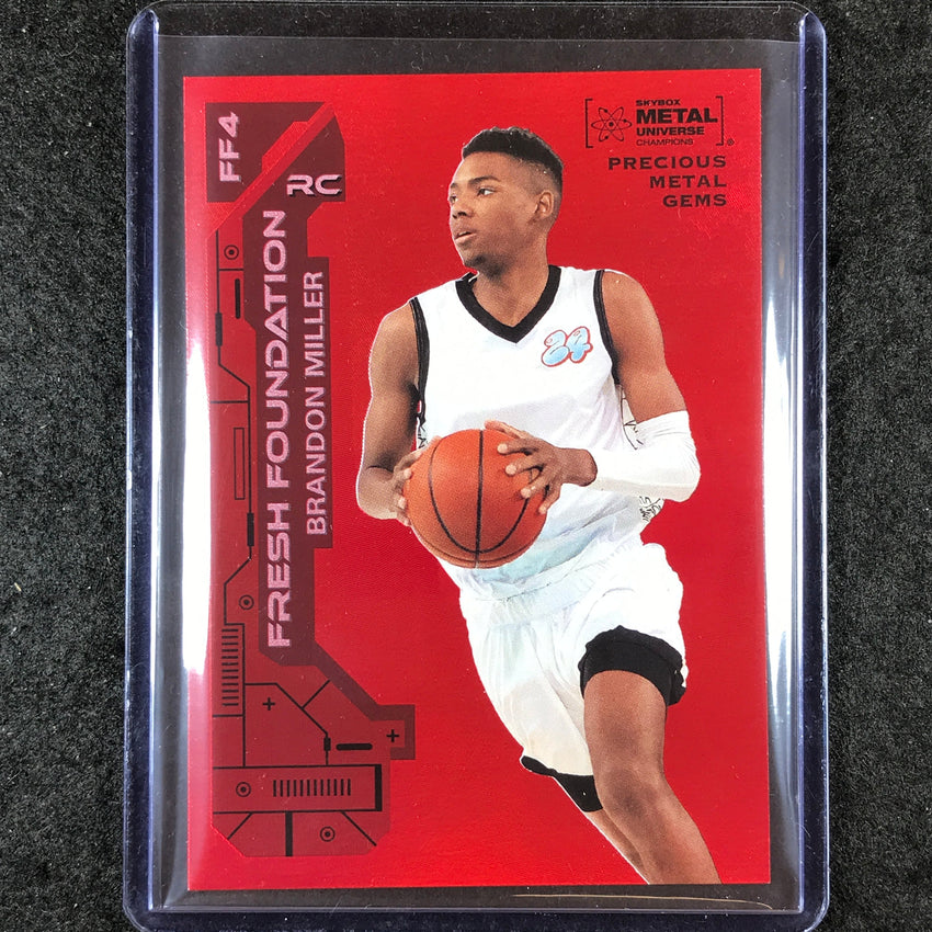2023 Metal Universe Champions BRANDON MILLER Foundation Rookie Red Gems 85/100