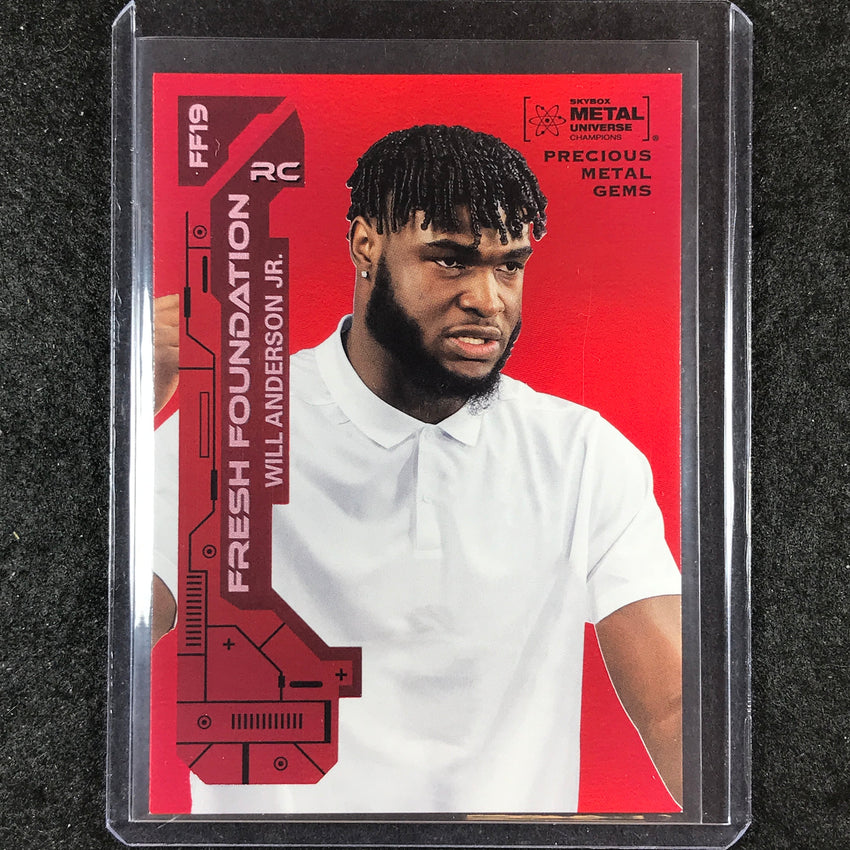2023 Metal Universe Champions WILL ANDERSON JR. Foundation Rookie Red Gem 32/100