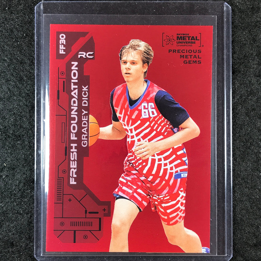 2023 Metal Universe Champions GRADEY DICK Fresh Foundation Rookie Red Gem 33/100
