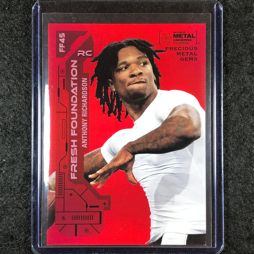 2023 Metal Universe Champions ANTHONY RICHARDSON Fresh Rookie Red Gems 72/100