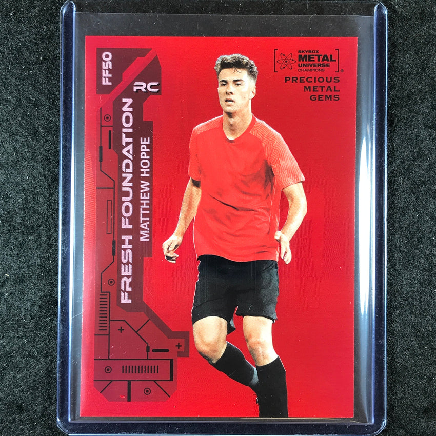 2023 Metal Universe Champions MATTHEW HOPPE Foundation Rookie Red Gems 28/100