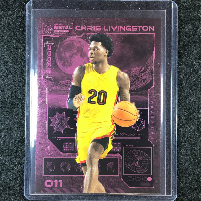 2023 Metal Universe Champions CHRIS LIVINGSTON Rookie Pink FX 49/75 #11