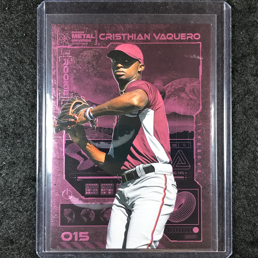 2023 Metal Universe Champions CRISTHIAN VAQUERO Pink FX 63/75 #15