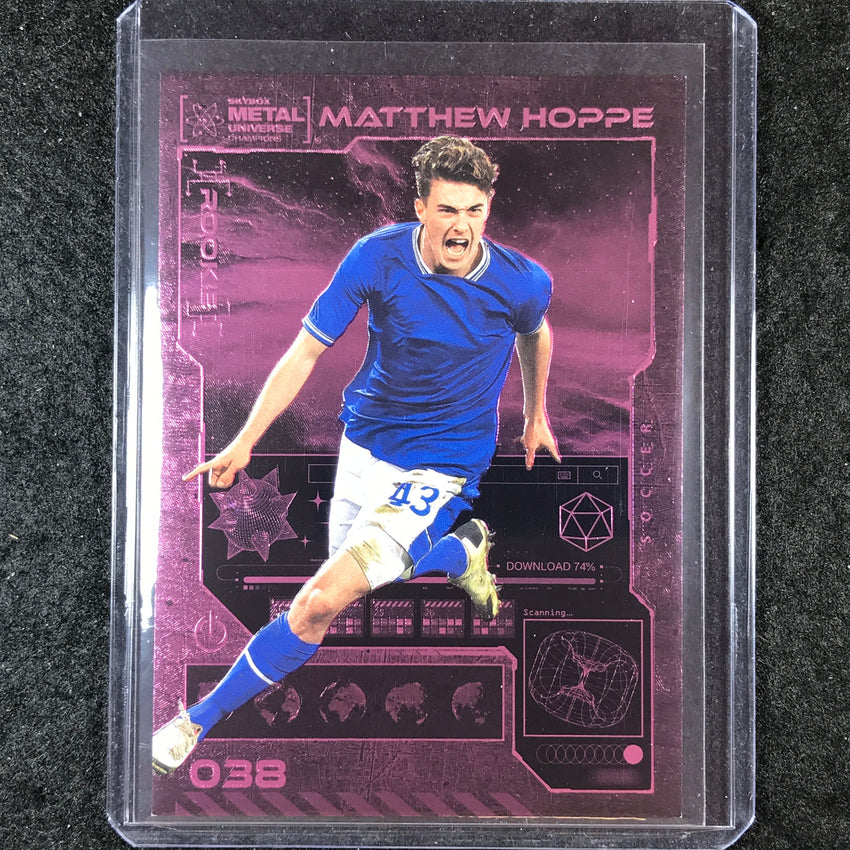 2023 Metal Universe Champions MATTHEW HOPPE Rookie Pink FX 16/75 #38