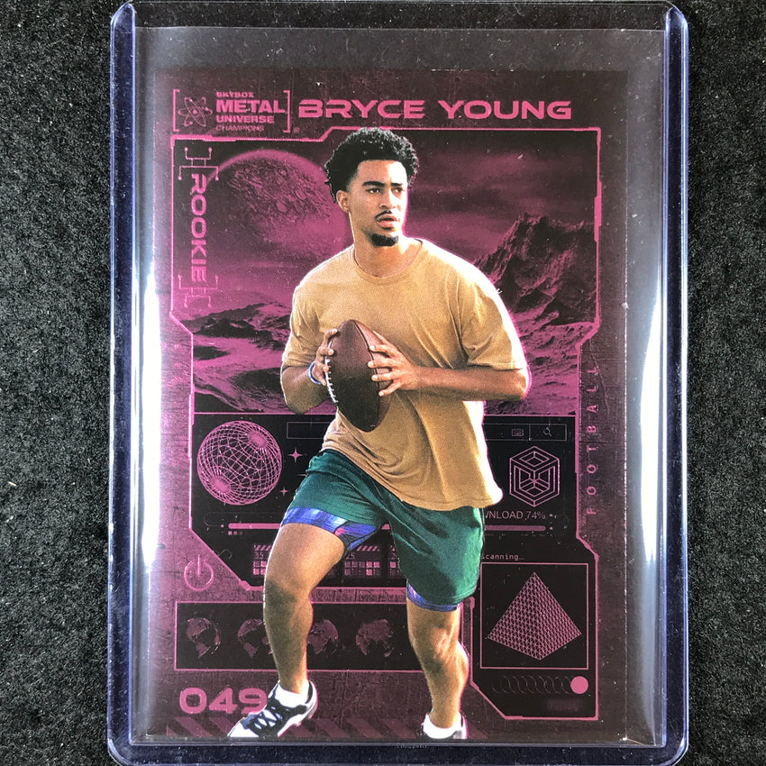 2023 Metal Universe Champions BRYCE YOUNG Rookie Pink FX 5/75 #49