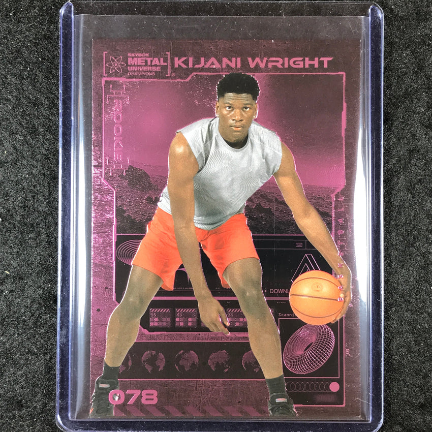 2023 Metal Universe Champions KIJANI WRIGHT Pink FX 38/75 #78