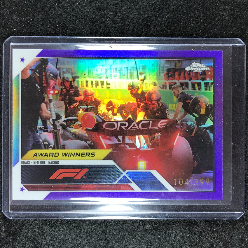 2023 Topps Chrome Formula 1 Oracle Red Bull Racing Base Purple 104/399 #188
