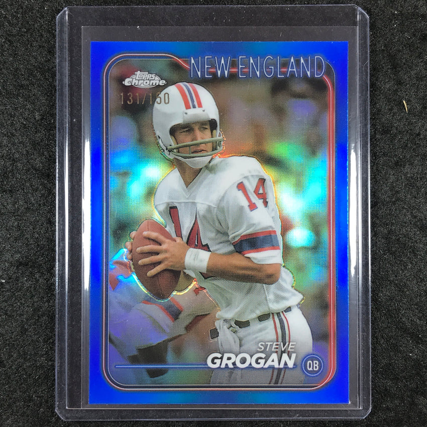 2024 Topps Chrome Football STEVE GROGAN Base Blue 131/150 #132