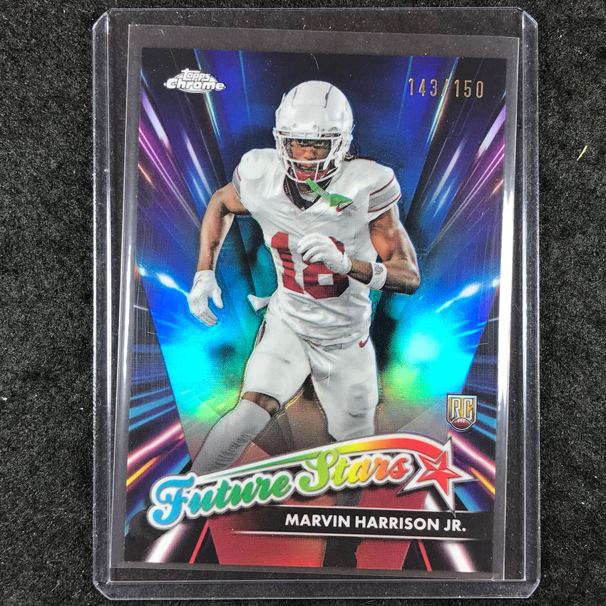 2024 Topps Chrome Football MARVIN HARRISON JR. Future Stars Rookie Blue 143/150