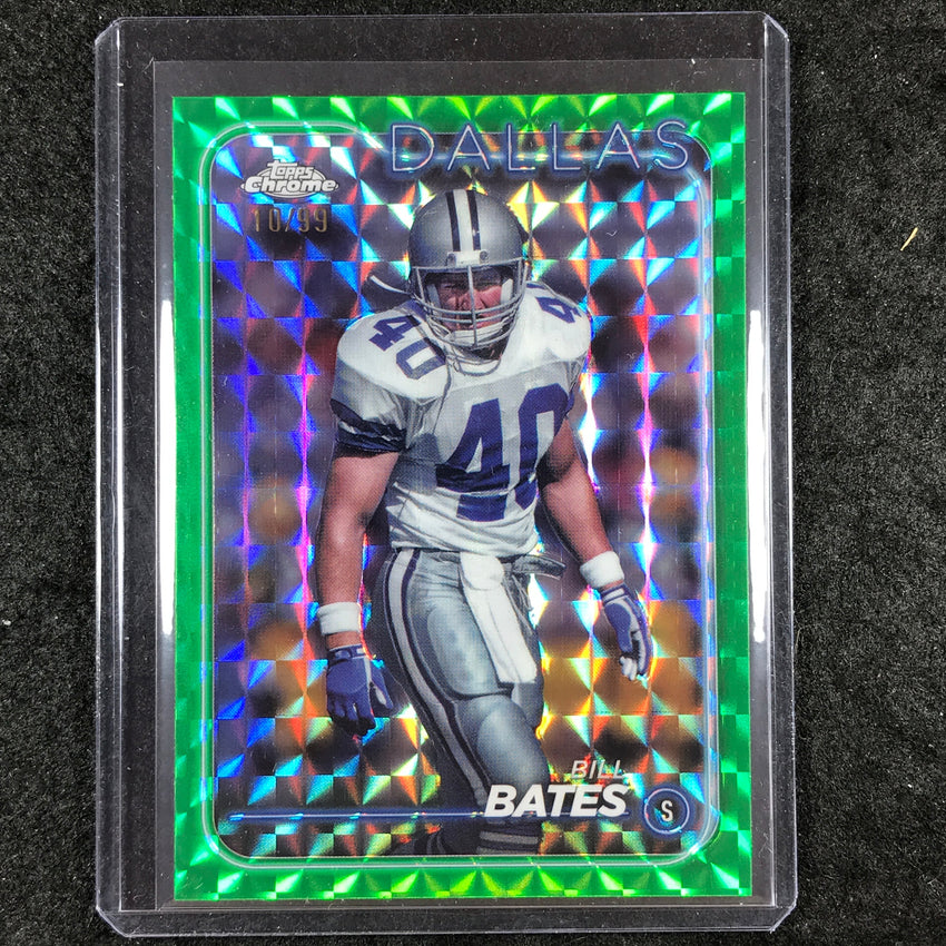 2024 Topps Chrome Football BILL BATES Base Green Geometric 10/99 #47