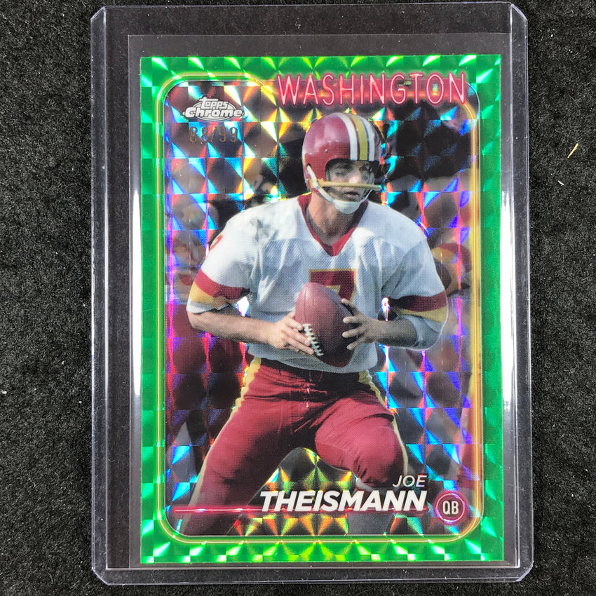2024 Topps Chrome Football JOE THEISMANN Base Green Geometric 88/99 #196