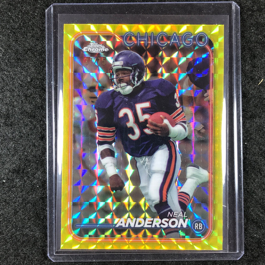 2024 Topps Chrome Football NEAL ANDERSON Base Yellow Geometric 31/75 #25