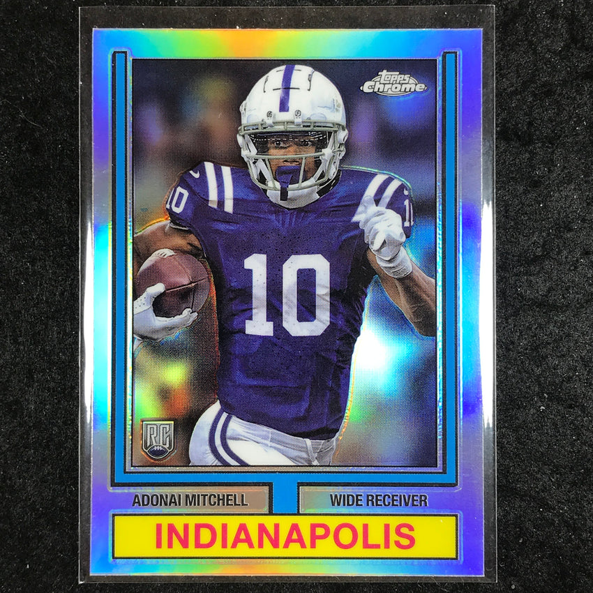 2024 Topps Chrome Football ADONAI MITCHELL 1974 Topps Rookie Refractor #9
