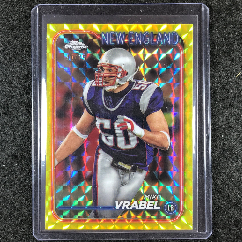 2024 Topps Chrome Football MIKE VRABEL Base Yellow Geometric 40/75 #125