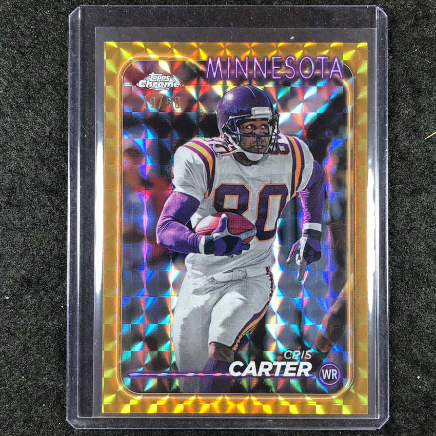 2024 Topps Chrome Football CRIS CARTER Base Gold Geometric 19/50 #119