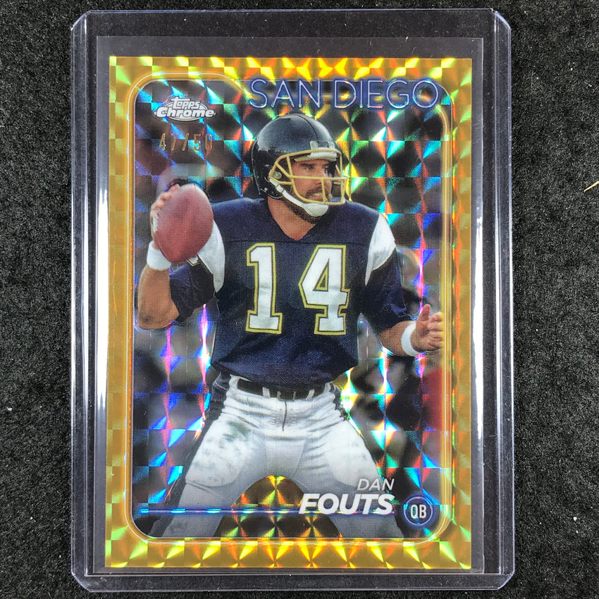 2024 Topps Chrome Football DAN FOUTS Base Gold Geometric 47/50 #172