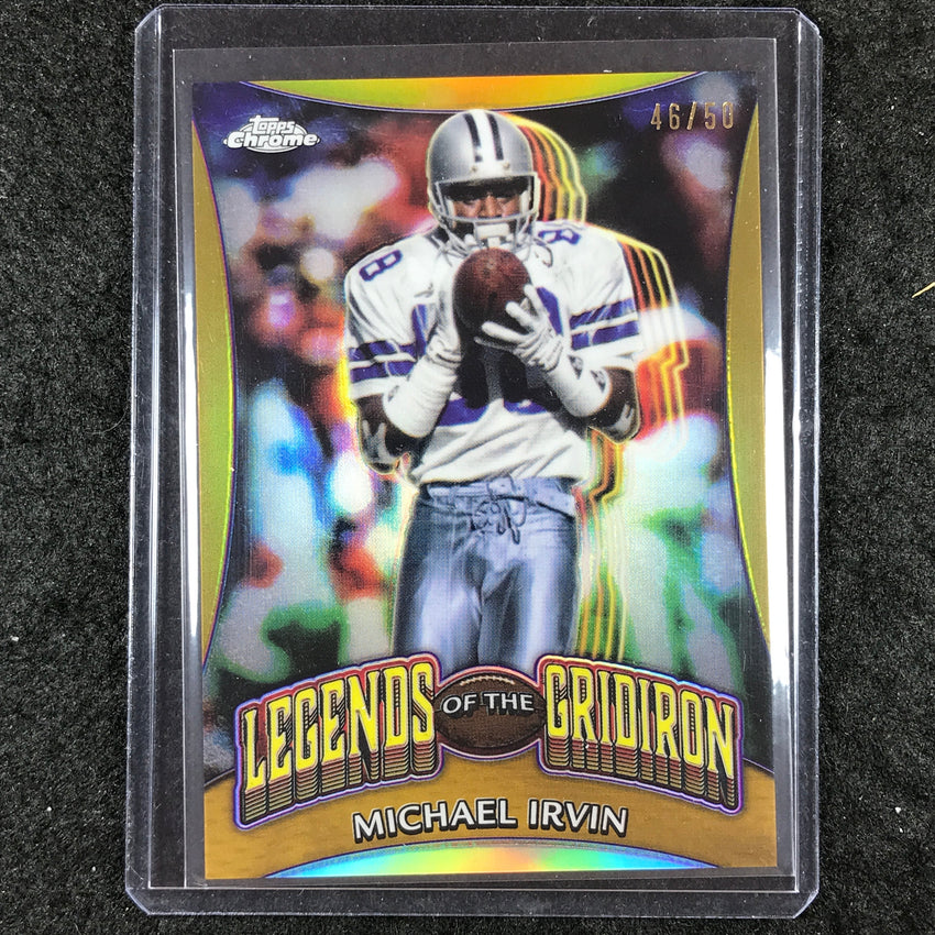 2024 Topps Chrome Football MICHAEL IRVIN Legends of the Gridiron Gold 46/50 #15