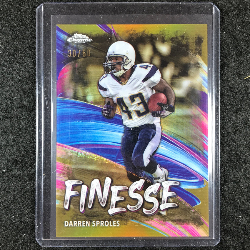 2024 Topps Chrome Football DARREN SPROLES Finesse Gold 30/50 #13