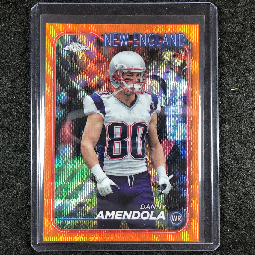 2024 Topps Chrome Football DANNY AMENDOLA Base Orange Wave 14/25 #126