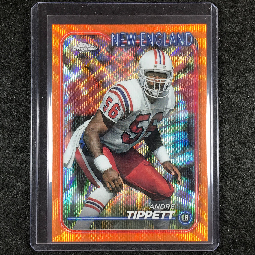 2024 Topps Chrome Football ANDRE TIPPETT Base Orange Wave 8/25 #128