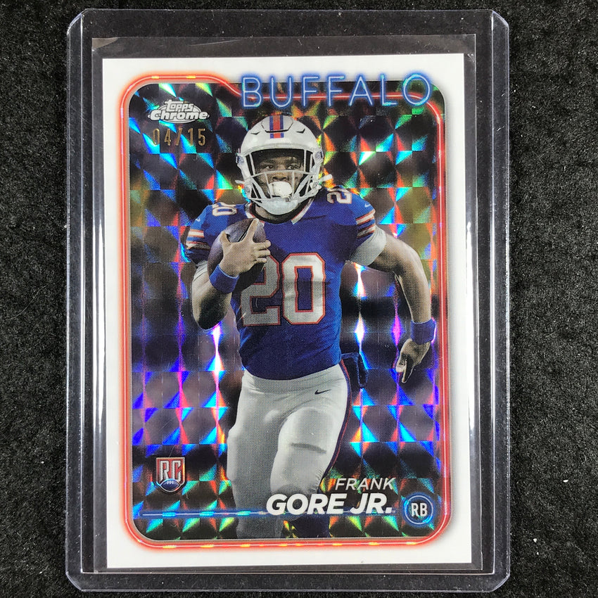 2024 Topps Chrome Football FRANK GORE JR. Rookie Base White Geometric 4/15 #260