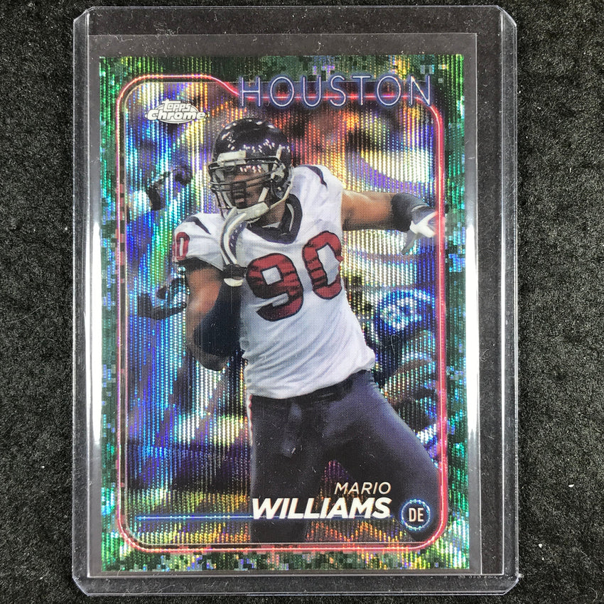 2024 Topps Chrome Football MARIO WILLIAMS Base Camo Wave SP #84