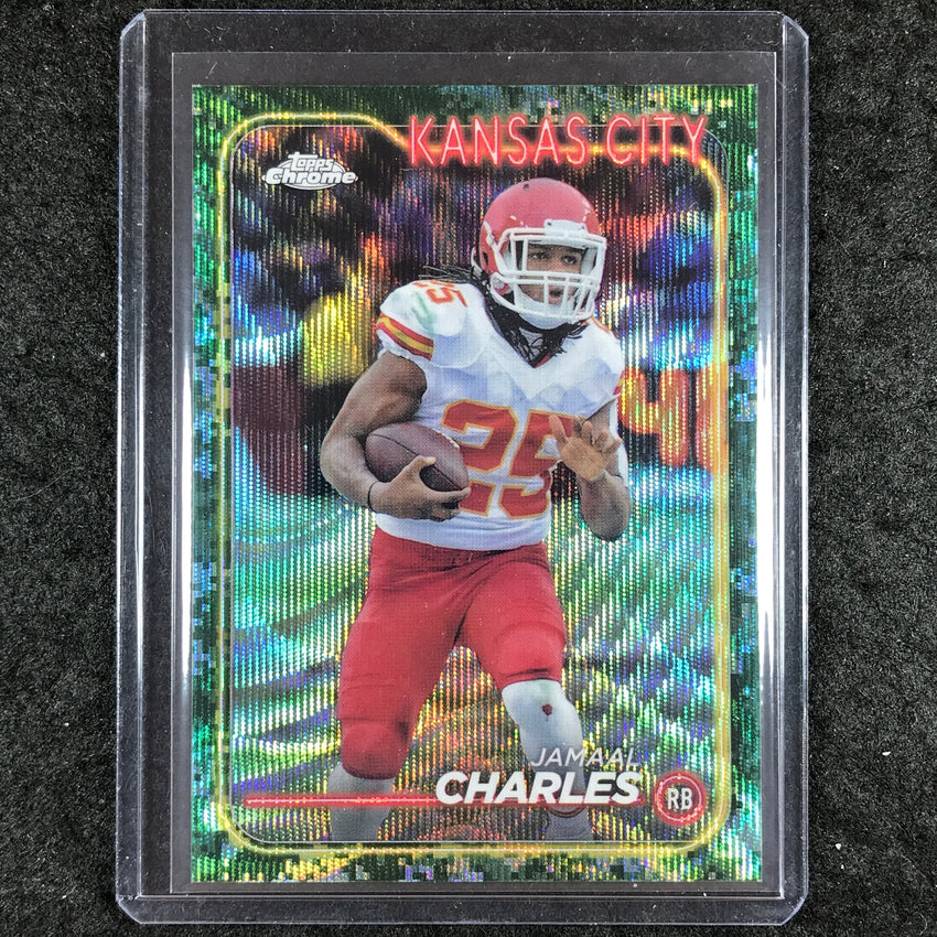 2024 Topps Chrome Football JAMAAL CHARLES Base Camo Wave SP #95