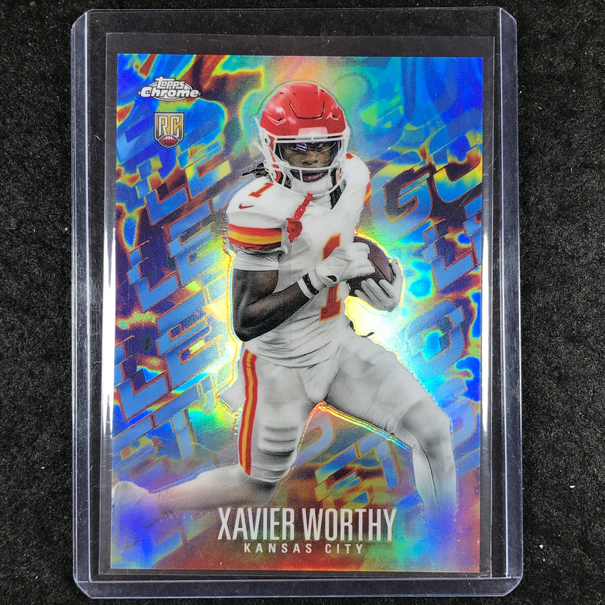 2024 Topps Chrome Football XAVIER WORTHY Let's Go! Rookie SSP #15