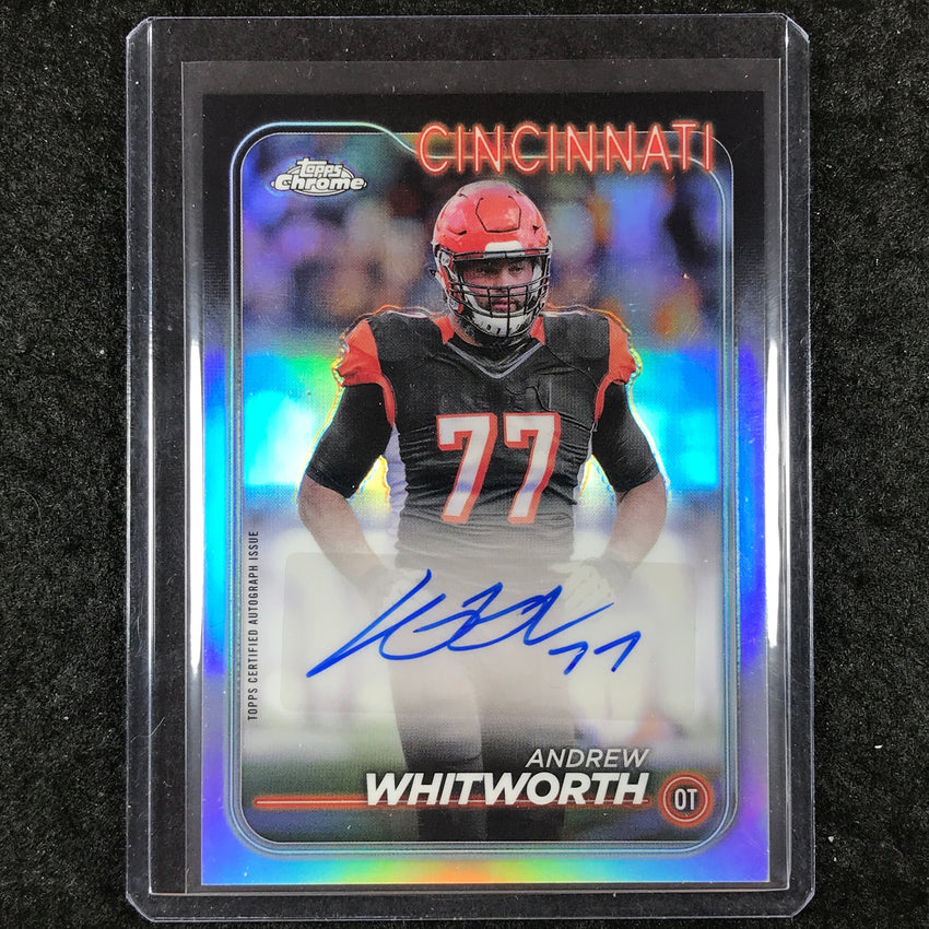 2024 Topps Chrome Football ANDREW WHITWORTH Base Autograph #AW