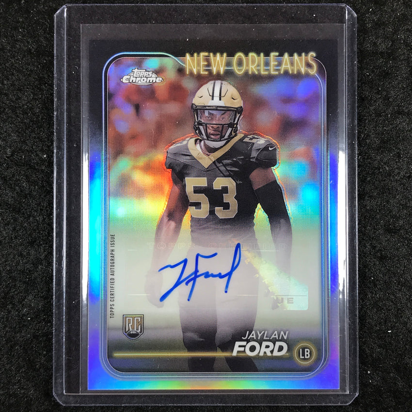 2024 Topps Chrome Football JAYLAN FORD Rookie Autograph Base #JFO