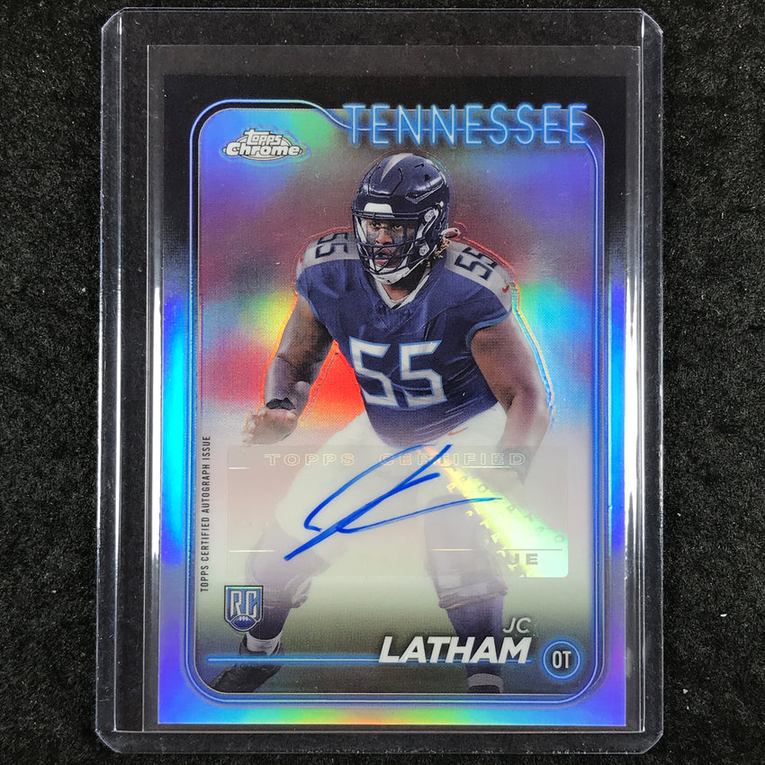 2024 Topps Chrome Football JC LATHAM Rookie Autograph Base #JLA