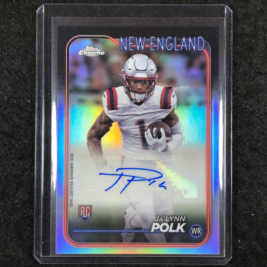 2024 Topps Chrome Football JA'LYNN POLK Rookie Autograph Base #JP