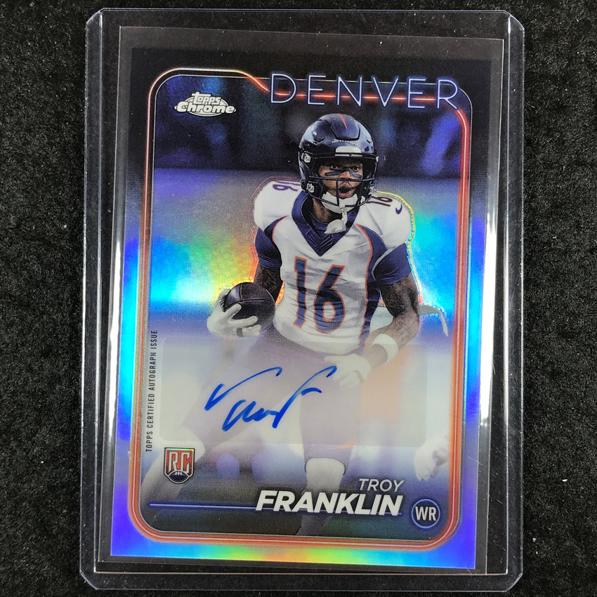 2024 Topps Chrome Football TROY FRANKLIN Rookie Autograph Base #TFR