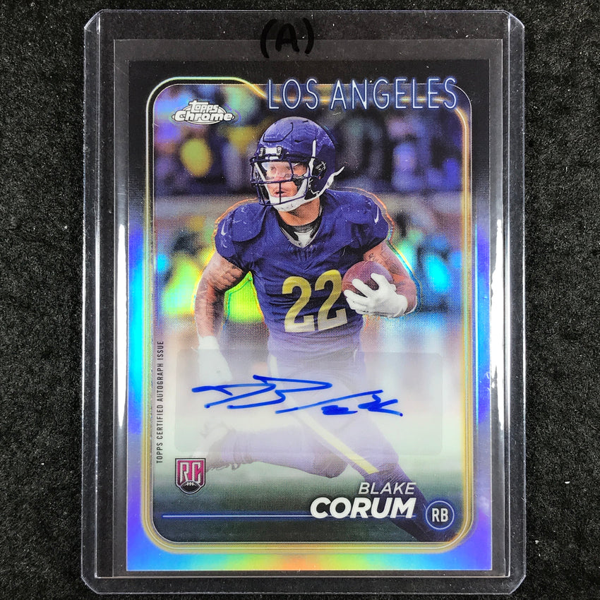 2024 Topps Chrome Football BLAKE CORUM Rookie Autograph Base #BCO (A)