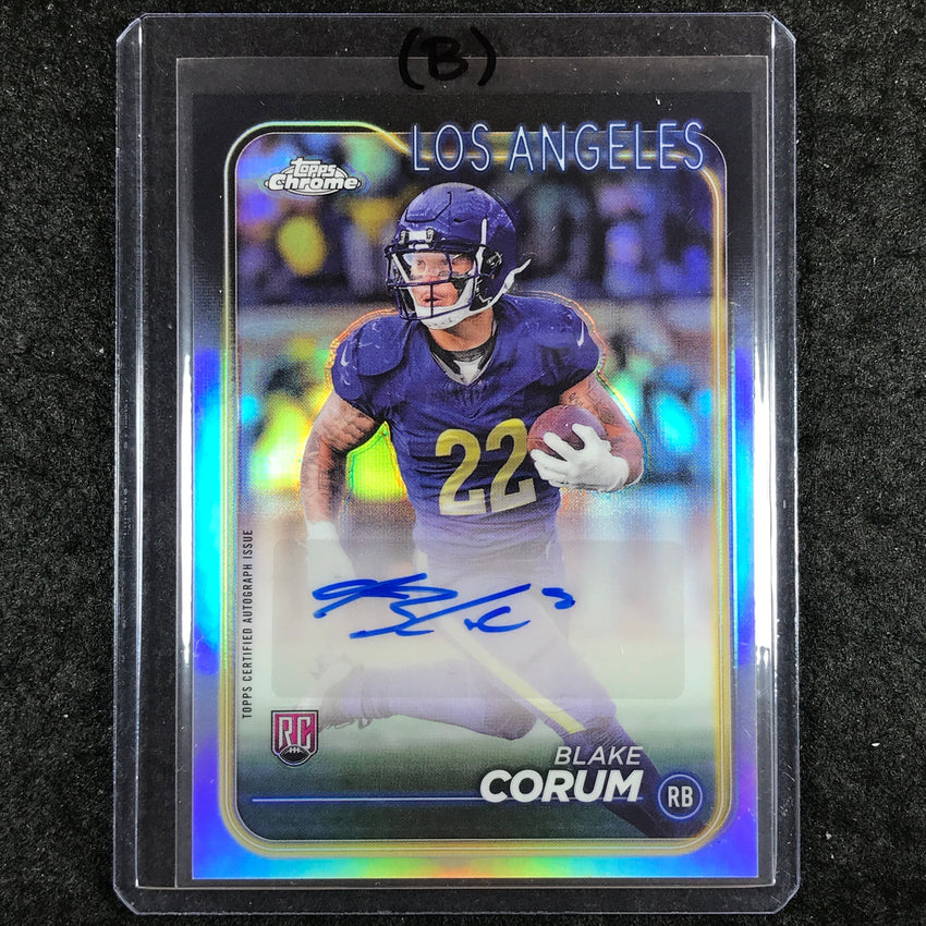 2024 Topps Chrome Football BLAKE CORUM Rookie Autograph Base #BCO (B)