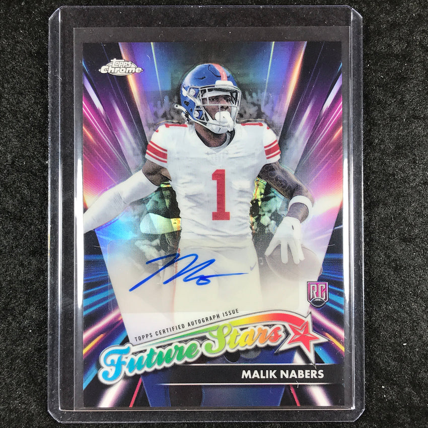 2024 Topps Chrome Football MALIK NABERS Future Stars Rookie Auto #MN