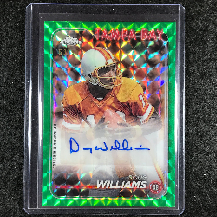 2024 Topps Chrome Football DOUG WILLIAMS Base Auto Green Geometric 53/99