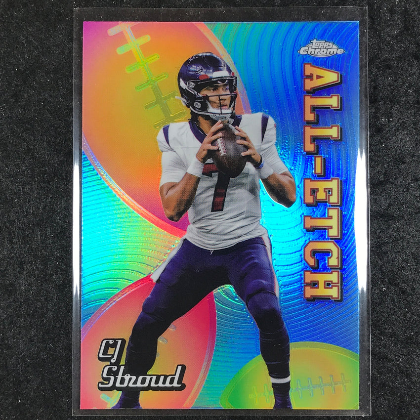 2024 Topps Chrome Football CJ STROUD Chrome All-Etch Refractor #CAE-CS