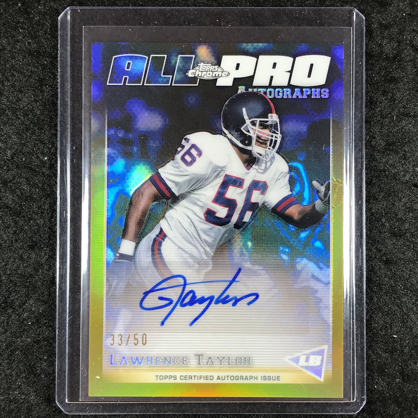2024 Topps Chrome Football LAWRENCE TAYLOR All-Pro Autograph Gold 33/50