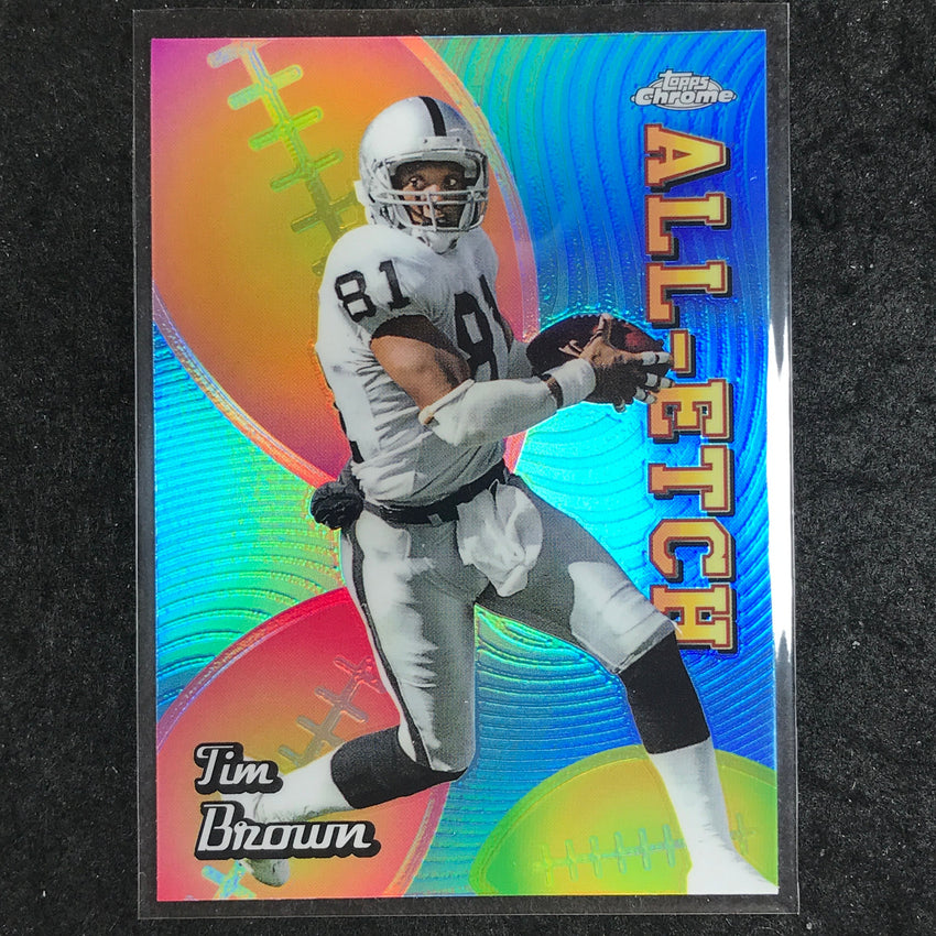 2024 Topps Chrome Football TIM BROWN Chrome All-Etch Refractor #CAE-TBR