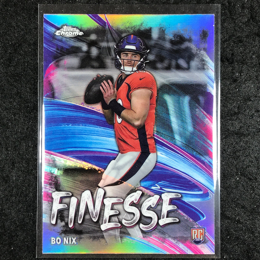 2024 Topps Chrome Football BO NIX Finesse Rookie Refractor #4