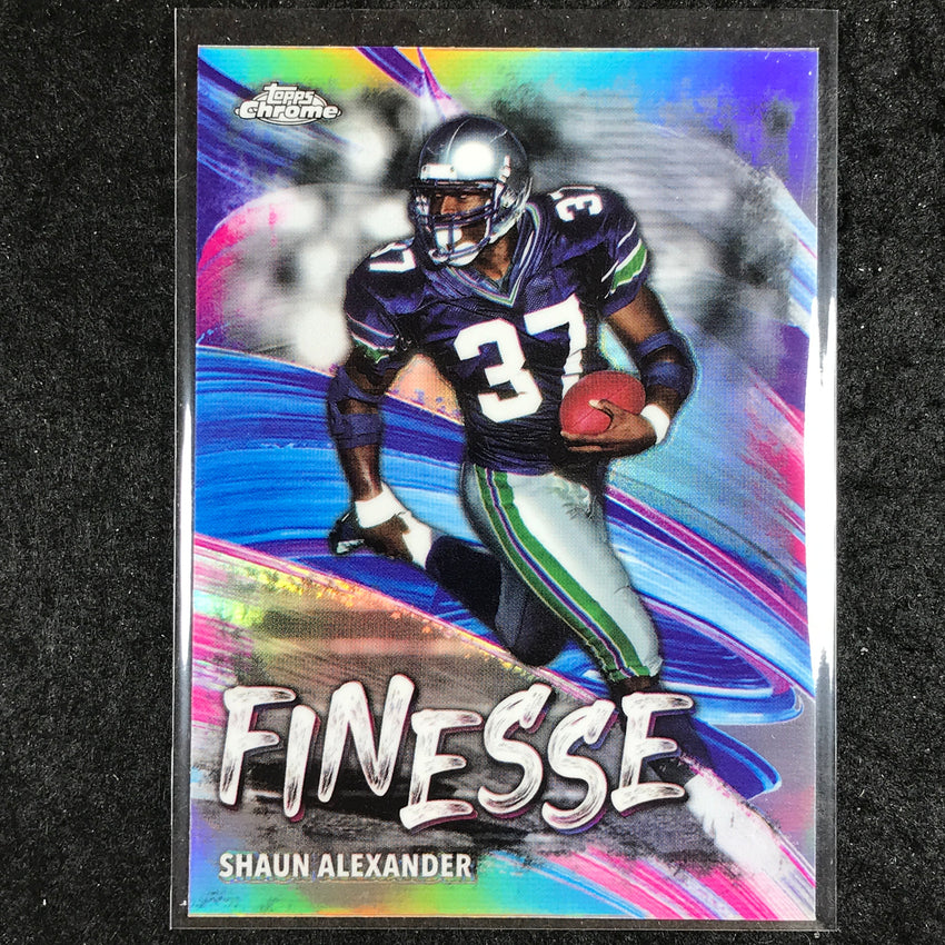 2024 Topps Chrome Football SHAUN ALEXANDER Finesse Refractor #22