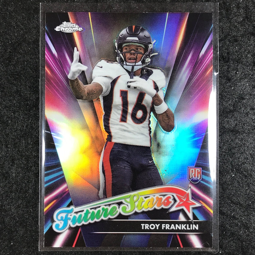 2024 Topps Chrome Football TROY FRANKLIN Future Stars Rookie Refractor #11