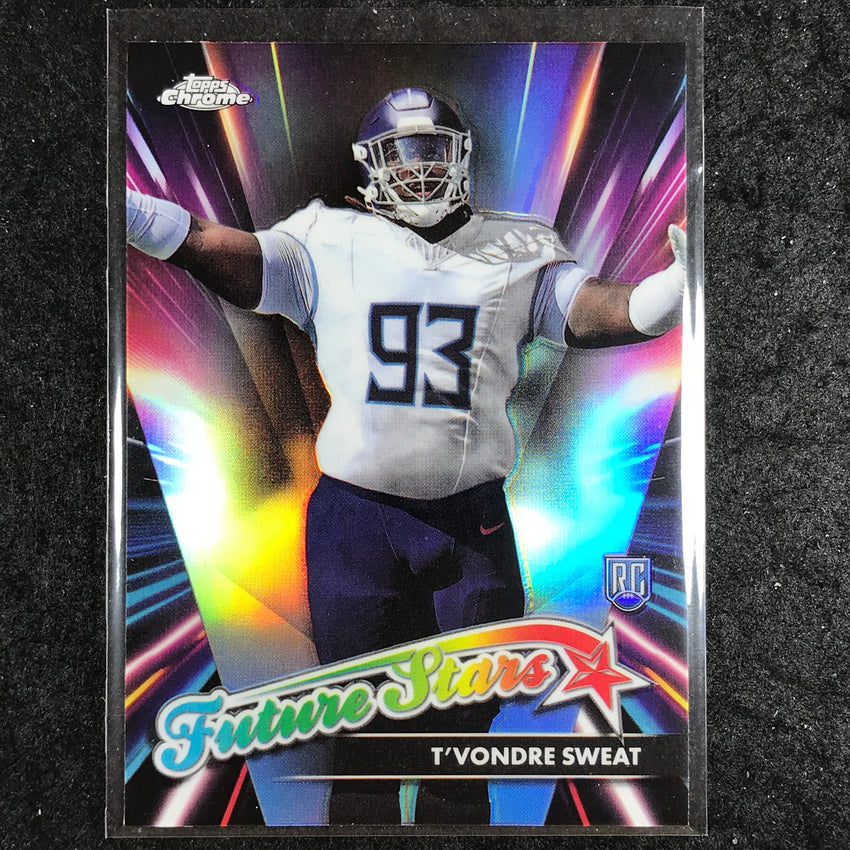 2024 Topps Chrome Football T'VONDRE SWEAT Future Stars Rookie Refractor #17