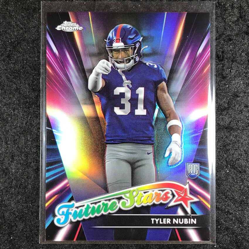 2024 Topps Chrome Football TYLER NUBIN Future Stars Rookie Refractor #18